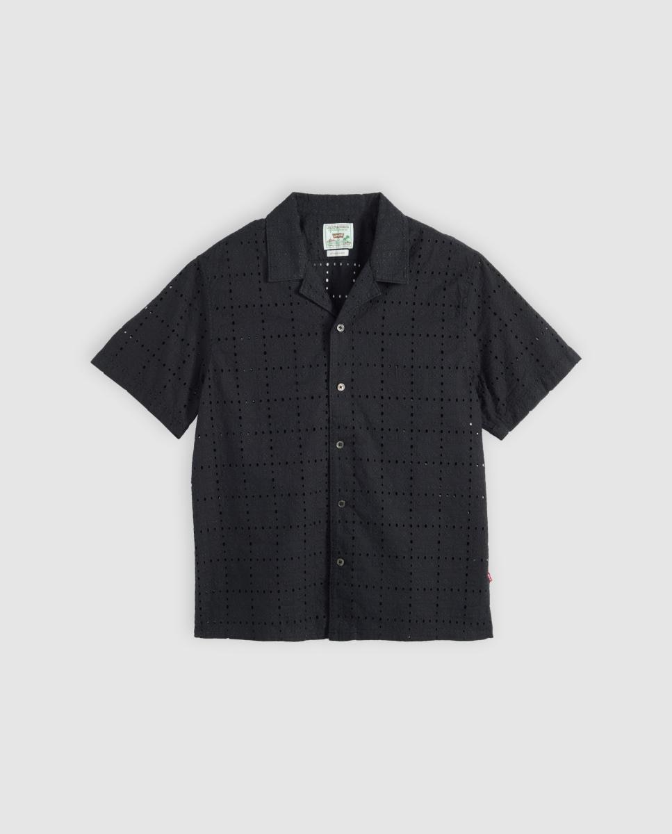 Camisa de Manga Curta Preto-5
