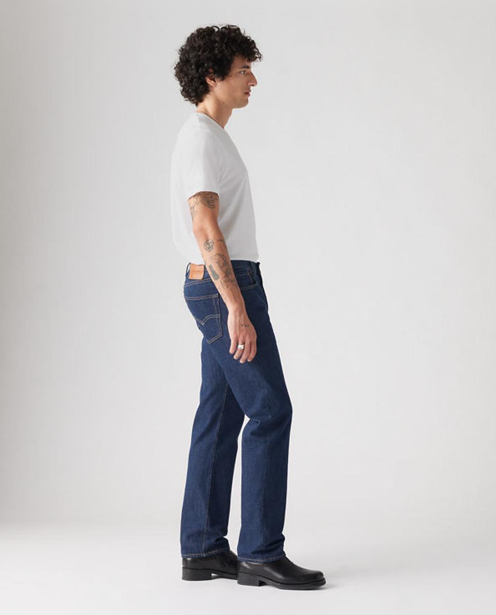 Jeans de homem 501 regular azuis Azul-4