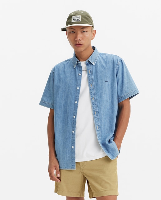 Imagen 0 de Camisa vaquera de algodón de hombre relaxed