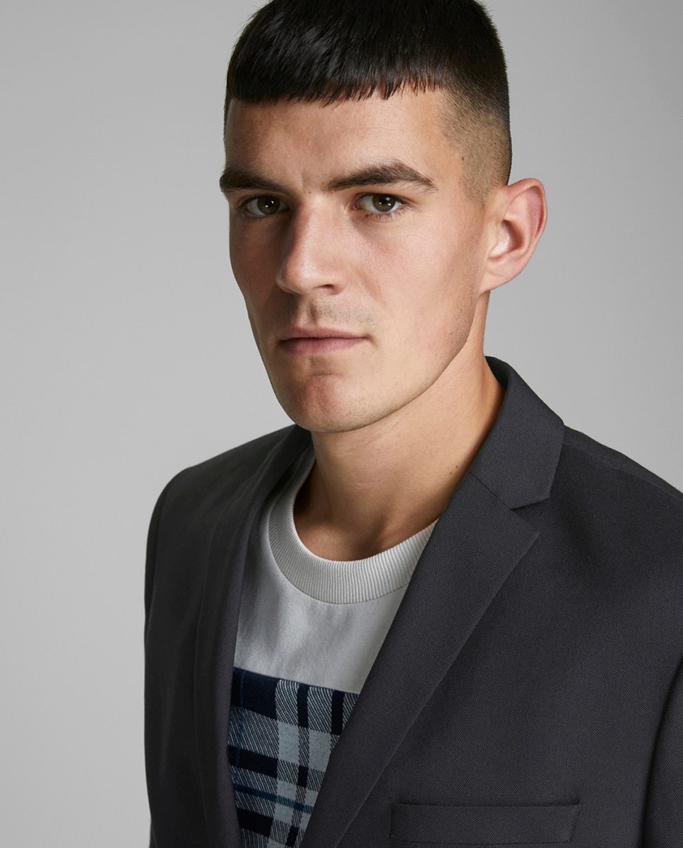 Blazer preto slim Preto-3