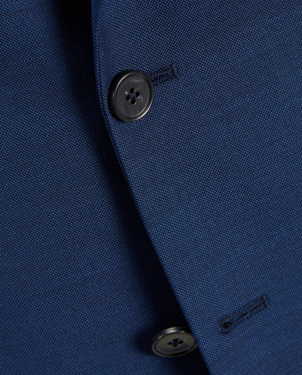 Blazer azul slim Azul-4