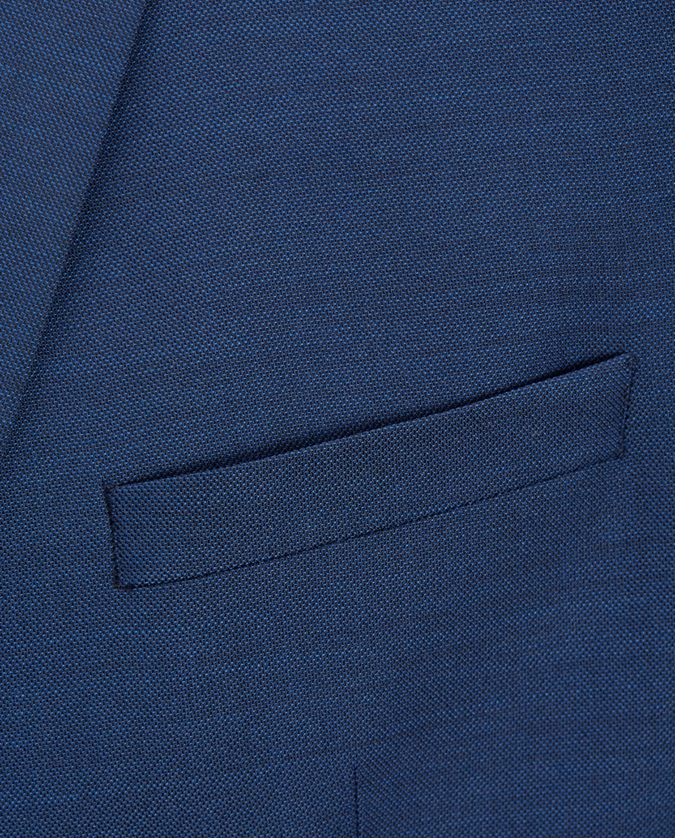 Blazer azul slim Azul-5