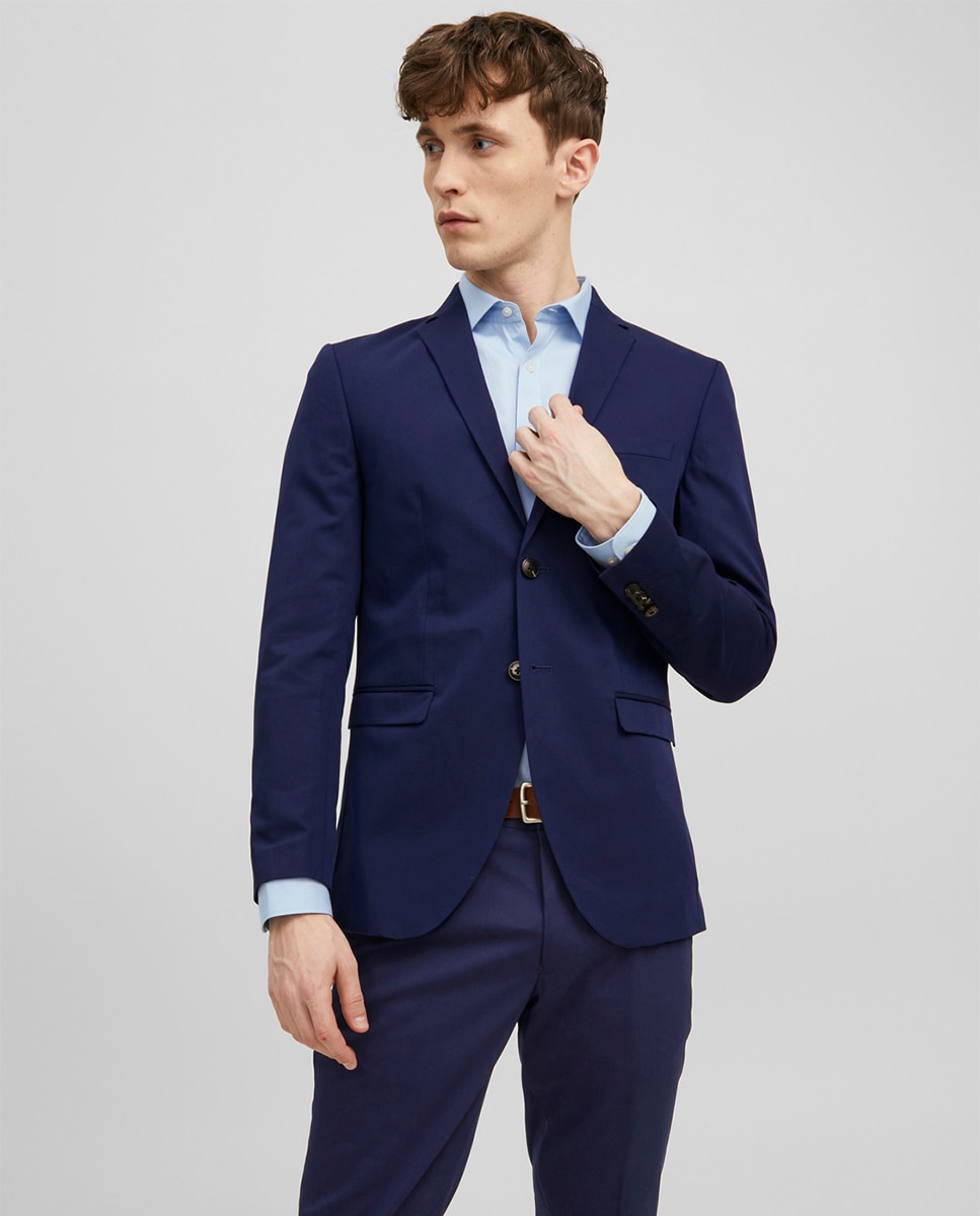Casaco de Fato Slim Azul-índigo-1