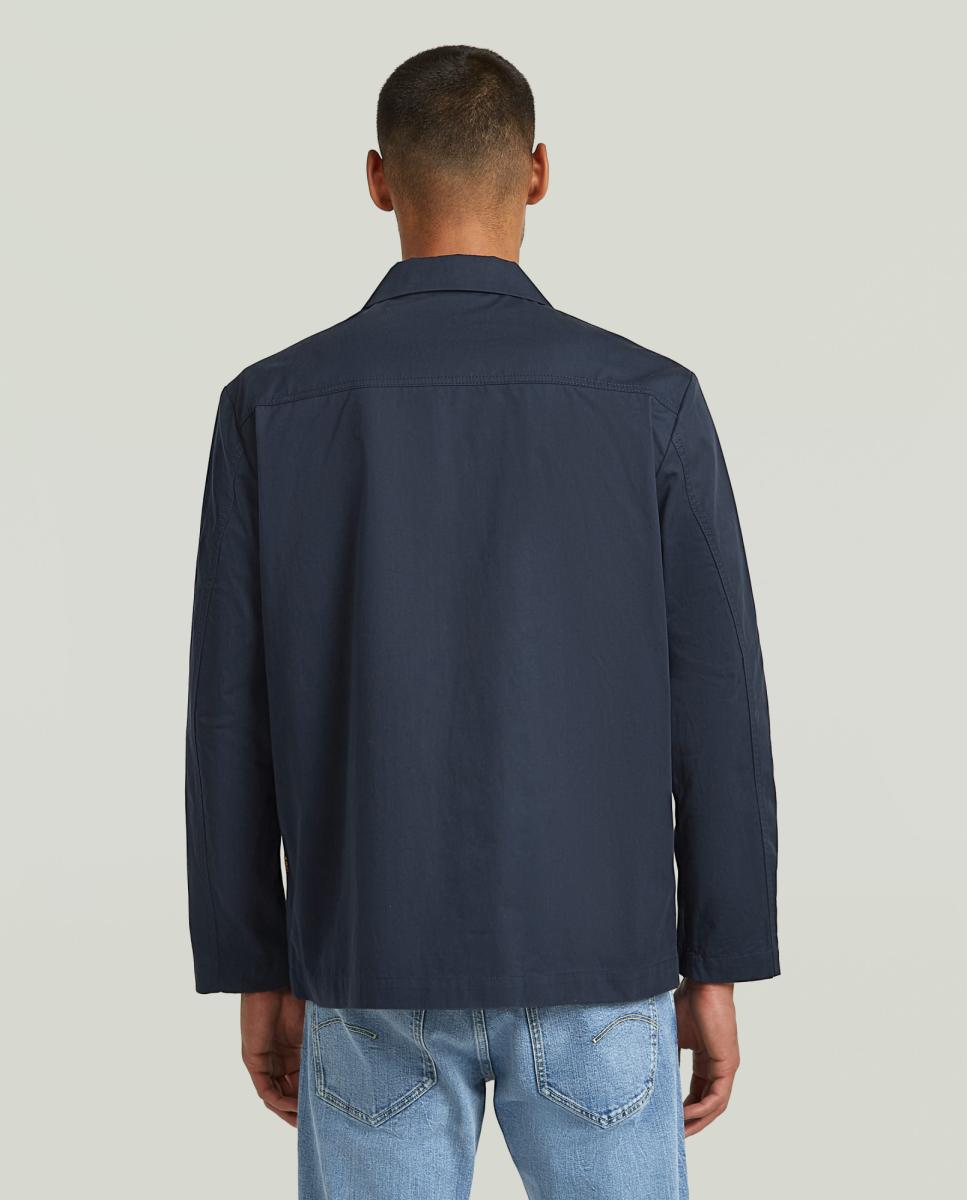Casaco Estilo Blazer de Design Moderno e Corte Regular Azul-2