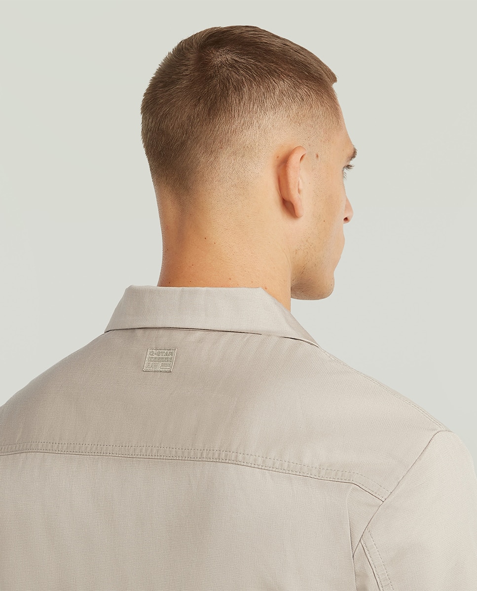 Casaco Estilo Blazer de Design Moderno e Corte Regular Cru-3