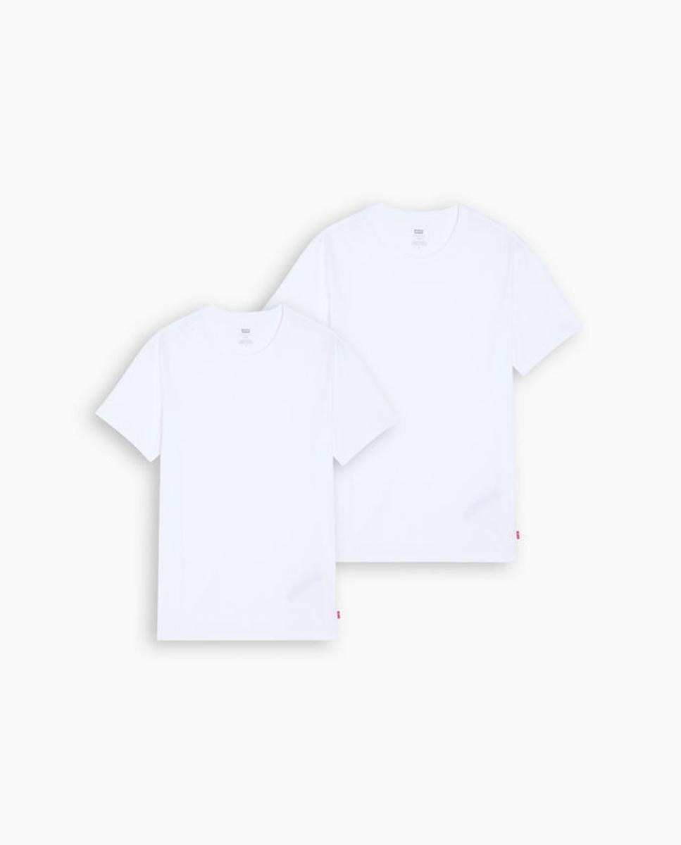Pack de duas t-shirts brancas de homem com manga curta Branco-5