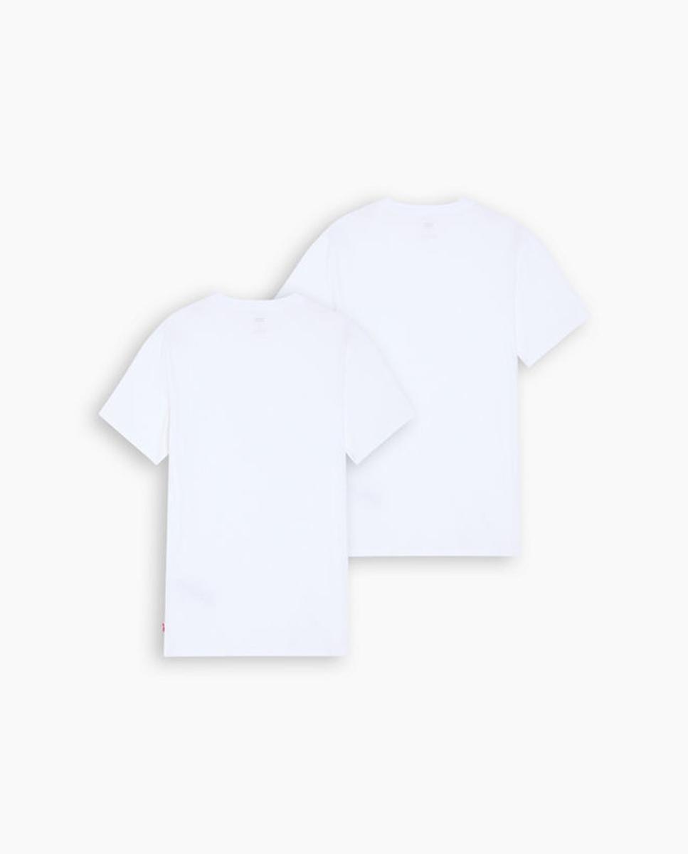 Pack de duas t-shirts brancas de homem com manga curta Branco-6