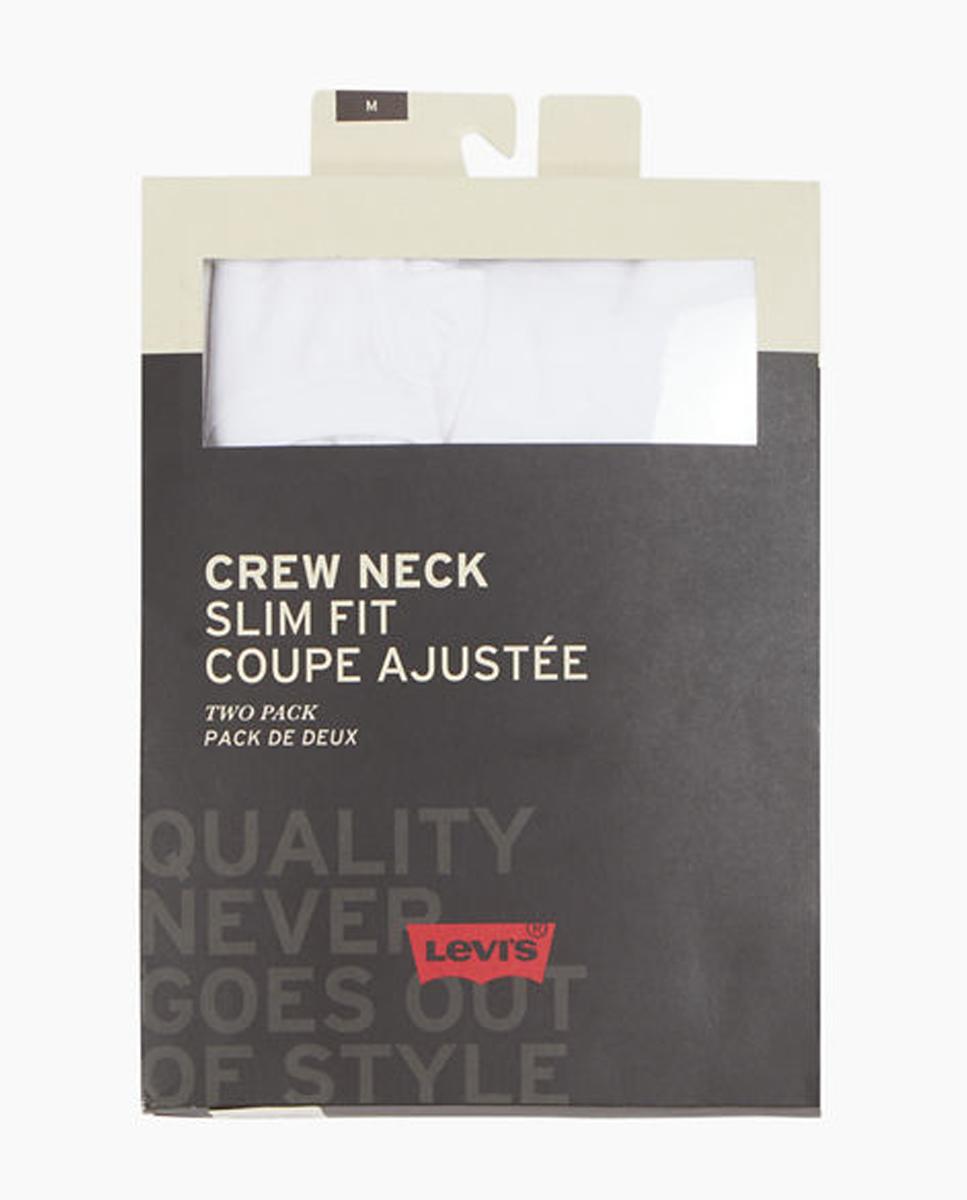 Pack de duas t-shirts brancas de homem com manga curta Branco-7