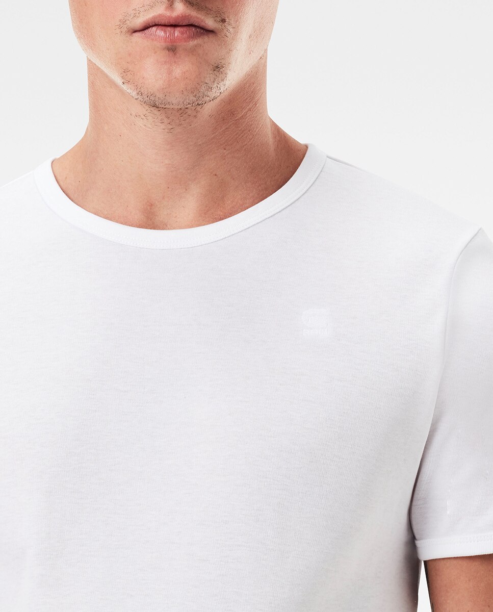 Pack de 2 T-shirts Básicas com Decote Redondo Branco-3