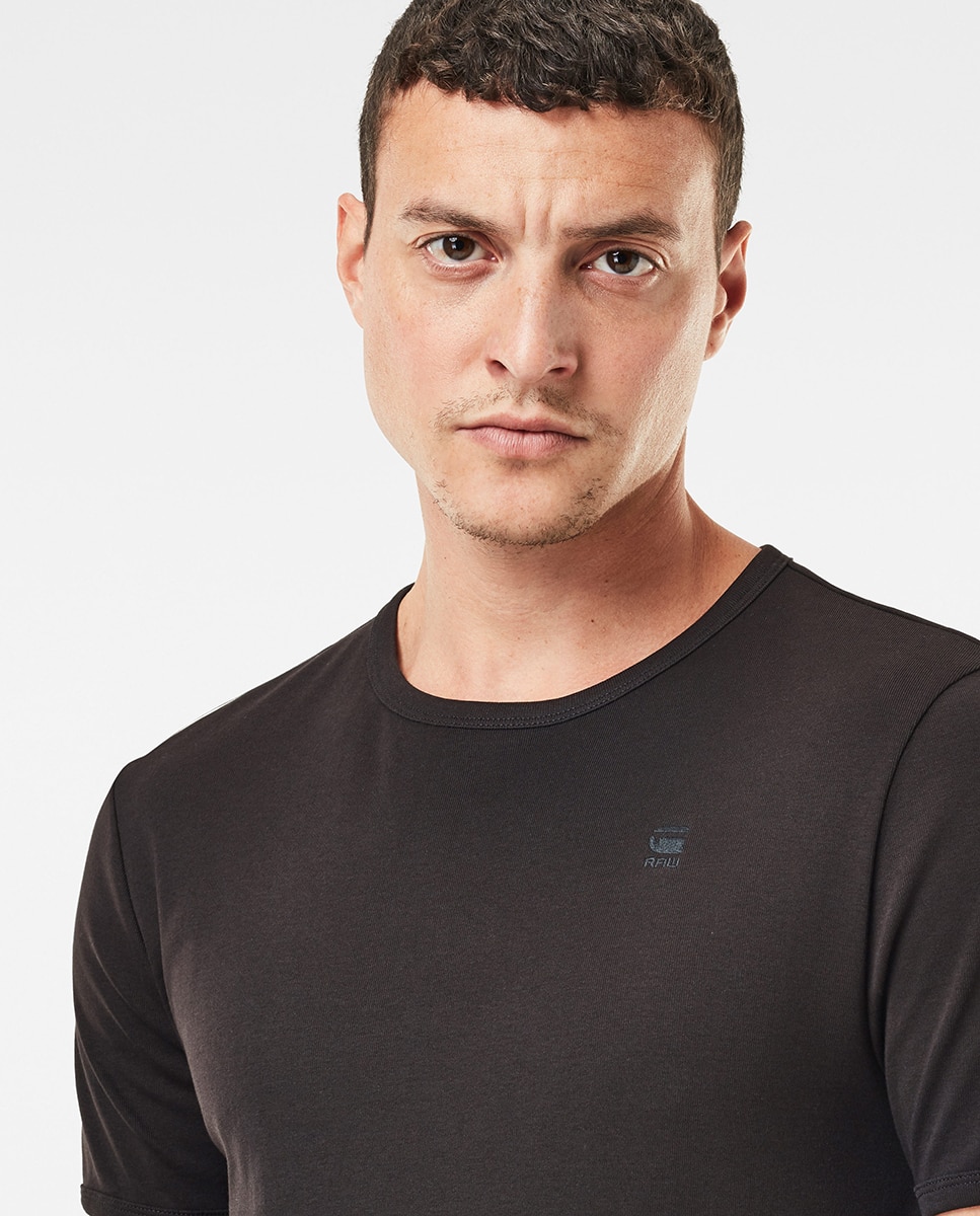 Pack de 2 T-shirts Básicas com Decote Redondo Preto-3