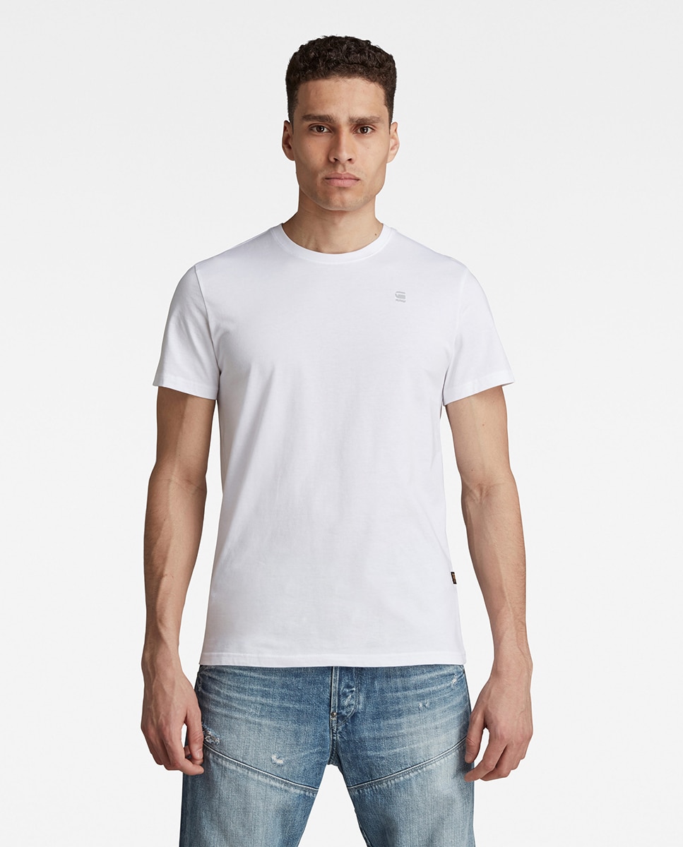 Imagen 1 de Camiseta de hombre blanca manga corta Azul