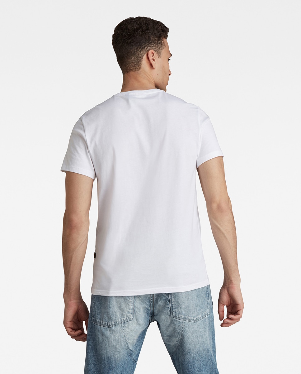 Imagen 2 de Camiseta de hombre blanca manga corta - G-Star - Blanco Blanco