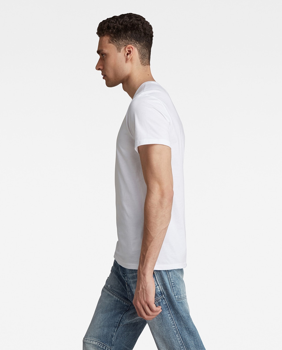 Imagen 3 de Camiseta de hombre blanca manga corta - G-Star - Blanco Blanco