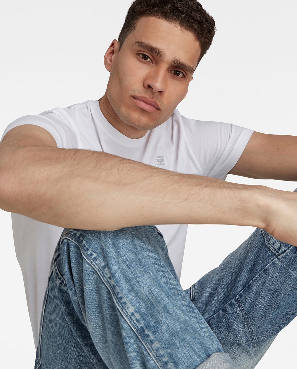 Imagen 4 de Camiseta de hombre blanca manga corta - G-Star - Blanco Blanco