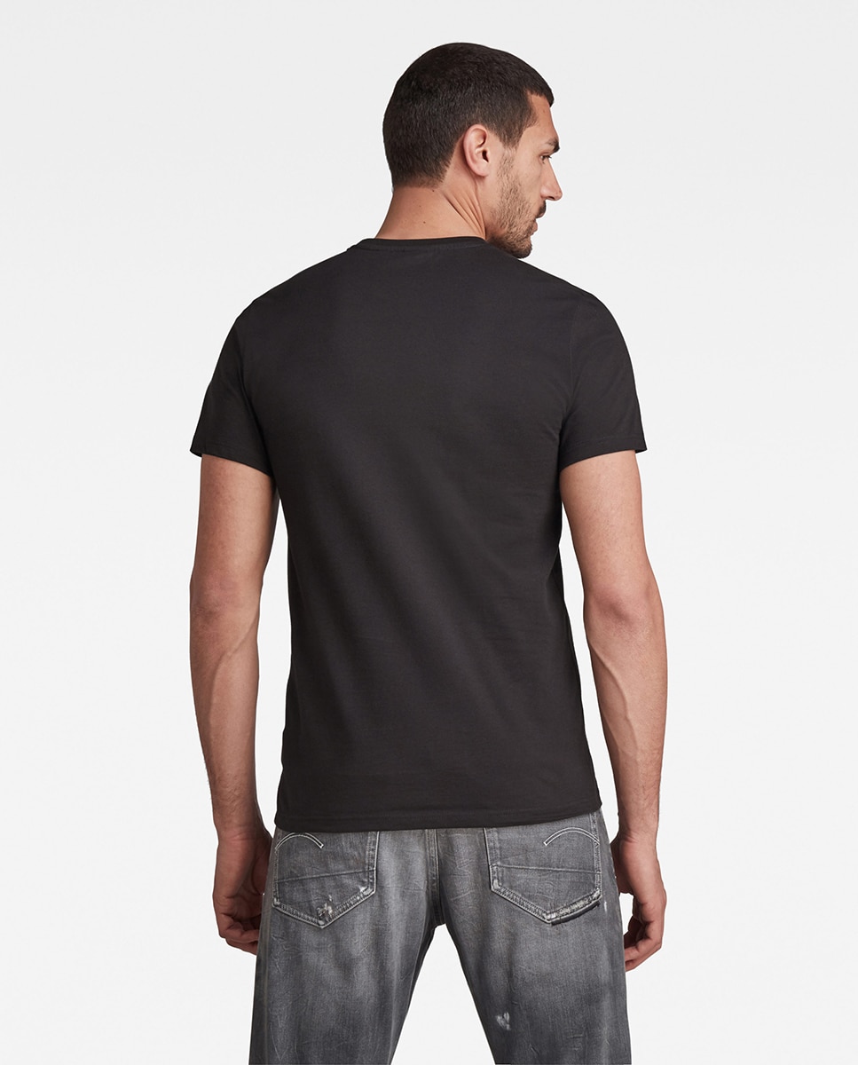 T-shirt de Manga Curta - Preto Preto-2
