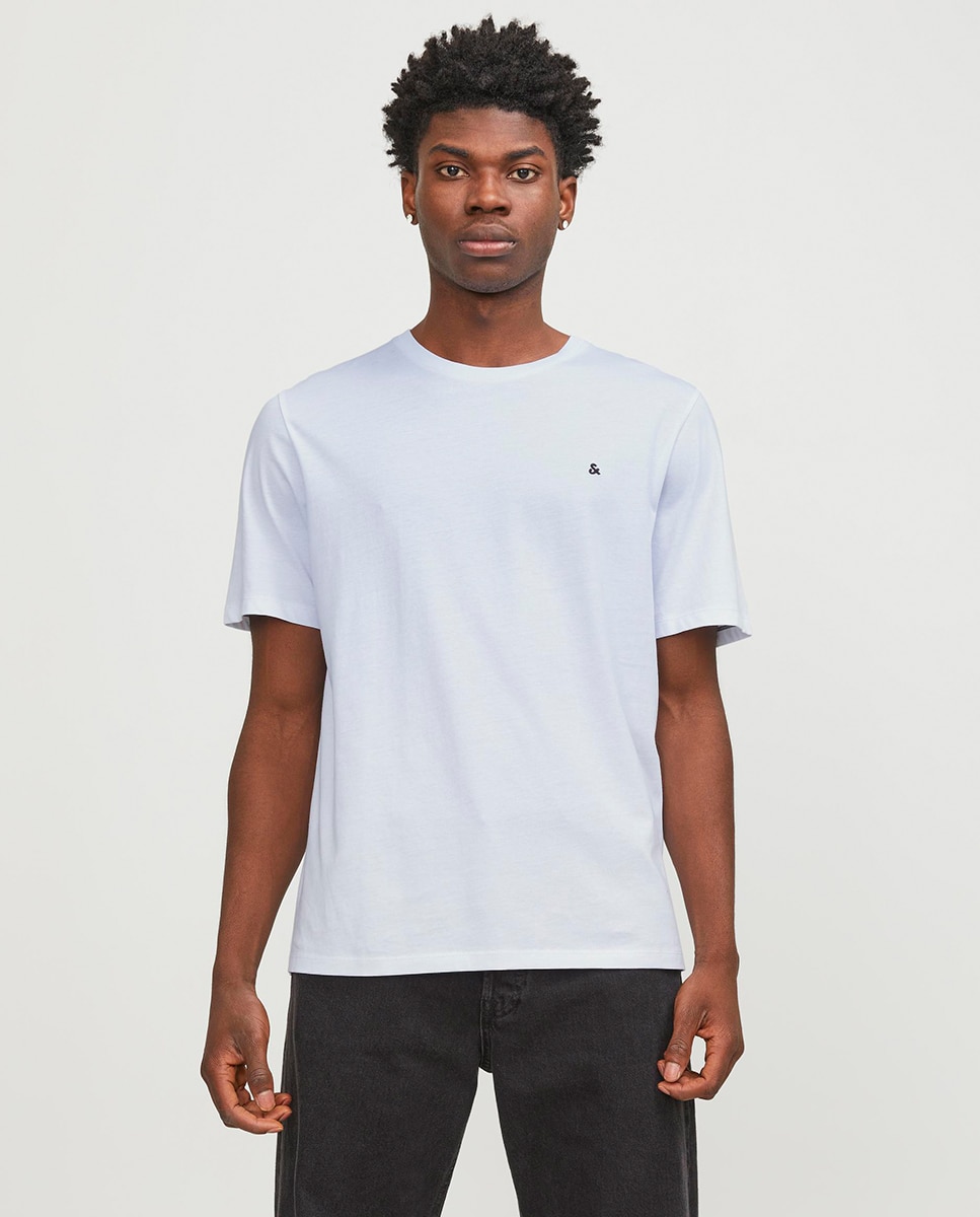 T-shirt com manga curta Branco-1