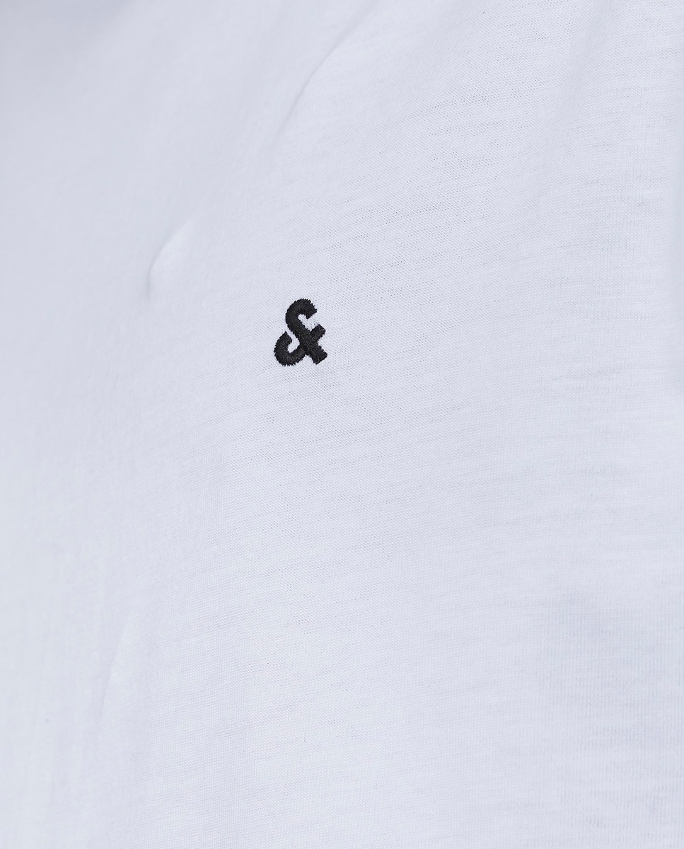 T-shirt com manga curta Branco-4