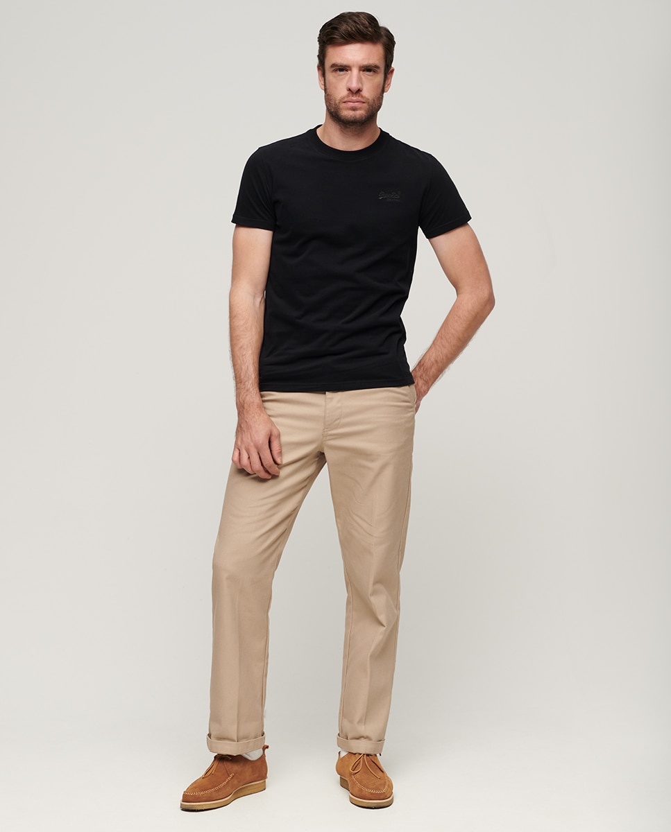 T-shirt com Logótipo Essential e em Algodão Orgânico Preto-7