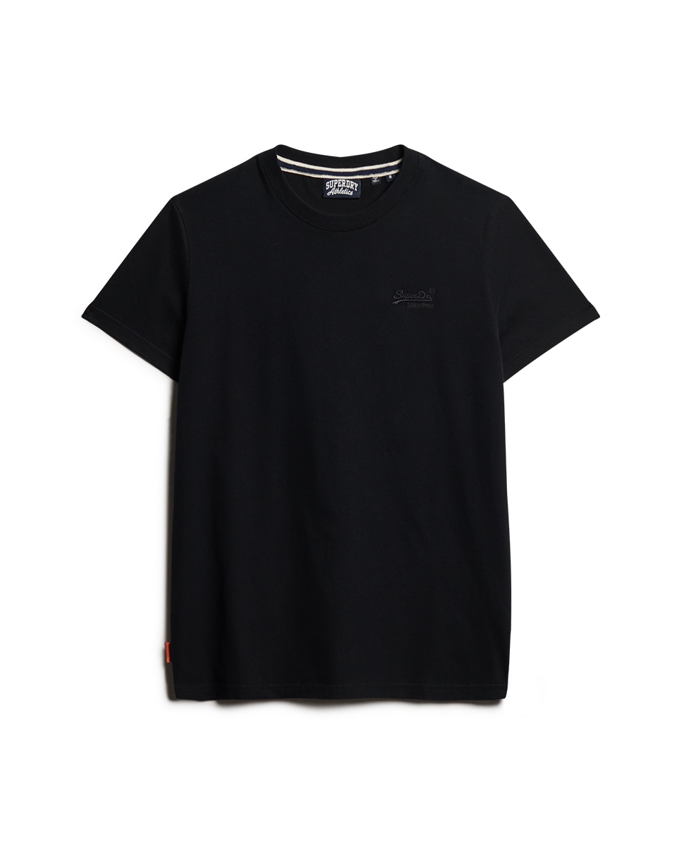 T-shirt com Logótipo Essential e em Algodão Orgânico Preto-6