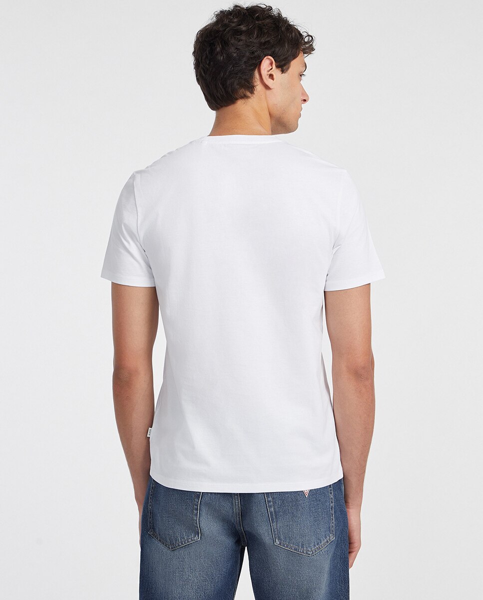T-shirt de manga curta Branco-2