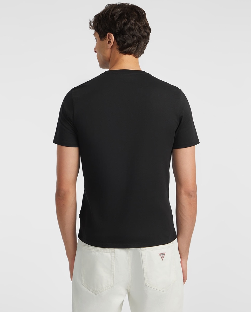 T-shirt de manga curta Preto-2