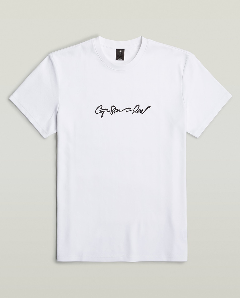 T-shirt G-Script Branco-6