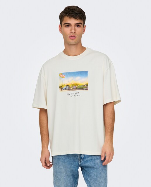 Imagen 0 de Camiseta de manga corta de hombre con detalle frontal