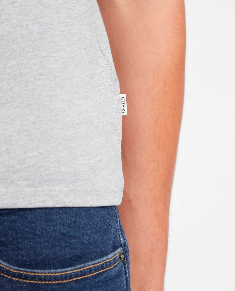 T-shirt com Manga Curta Cinzento-claro-4