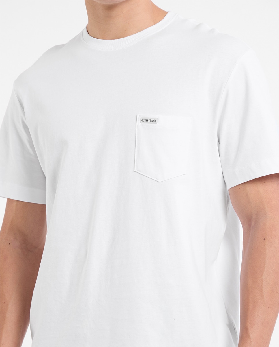 T-shirt com Manga Curta Branco-3