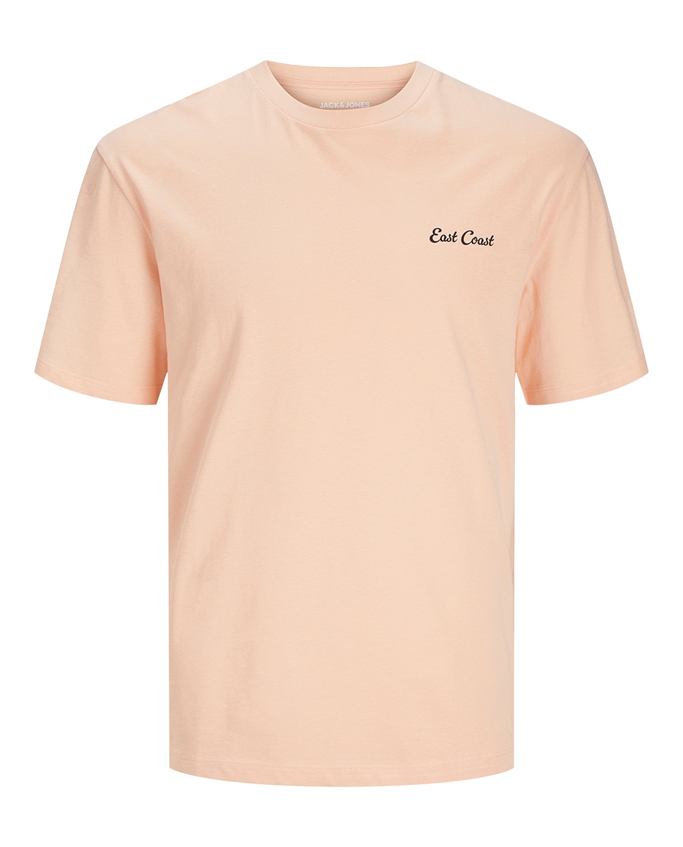 T-shirt de Manga Curta com Backprint Rosa-6