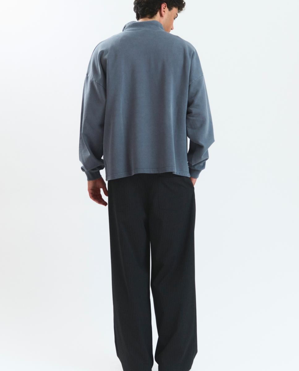 Sweatshirt de homem com decote redondo Cinzento-2