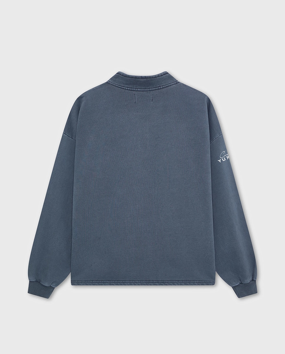 Sweatshirt de homem com decote redondo Cinzento-4