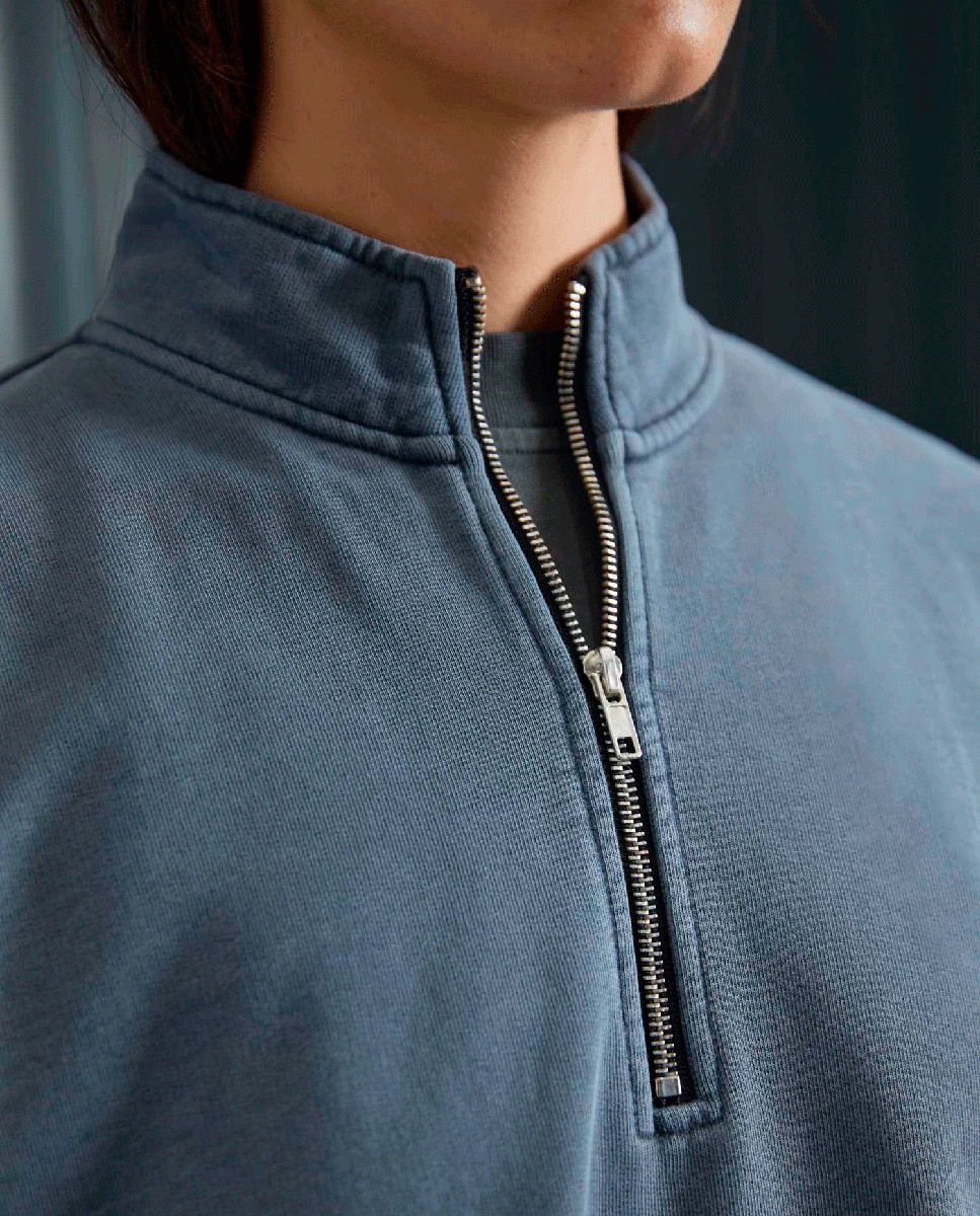 Sweatshirt de homem com decote redondo Cinzento-6
