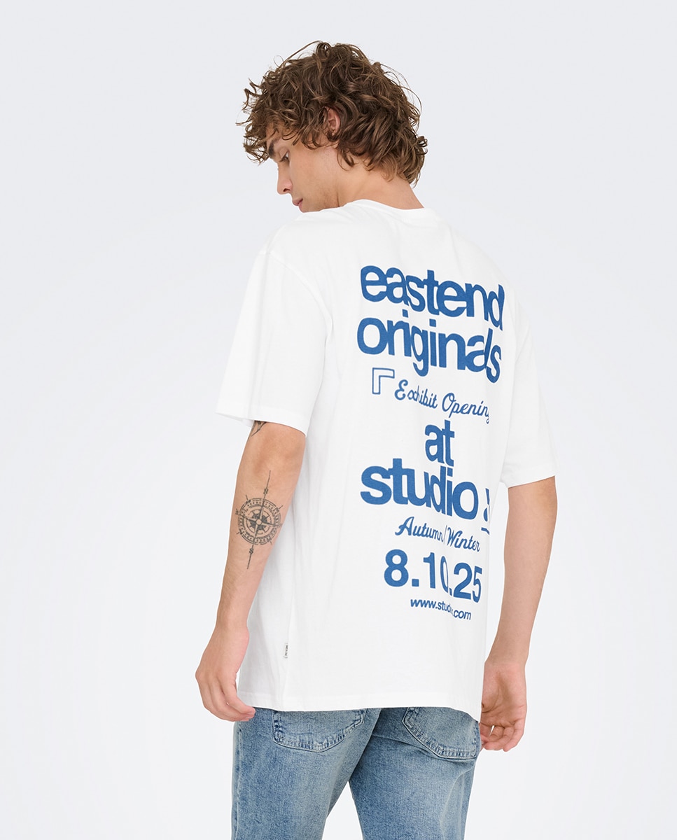T-shirt Relaxed Fit Branco-marfim-2