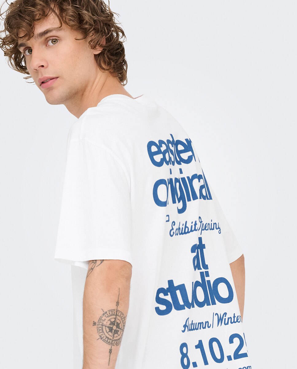T-shirt Relaxed Fit Branco-marfim-4