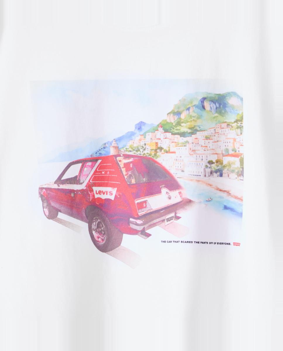 T-shirt de Manga Curta com Decote Redondo Branco-6