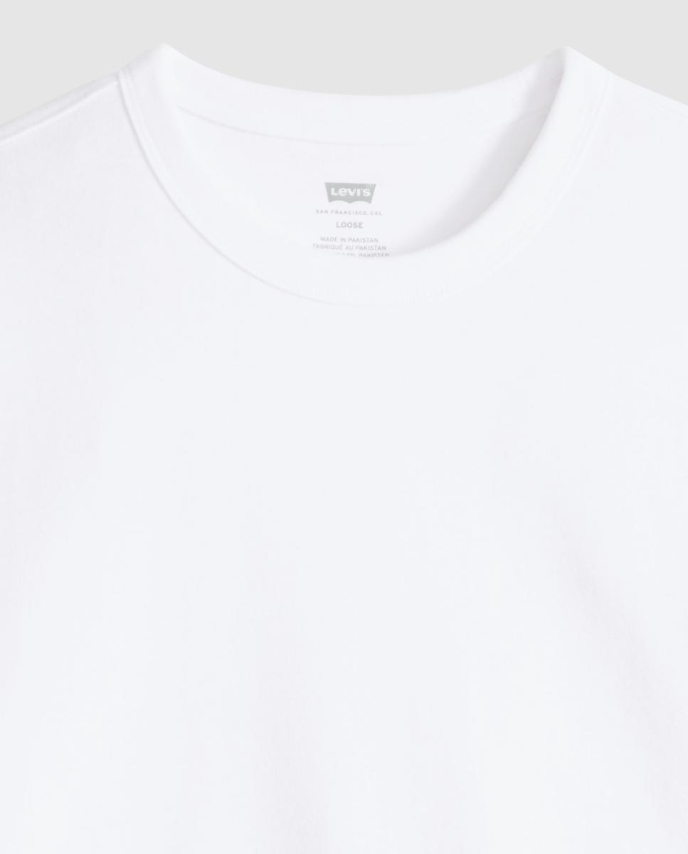 T-shirt de Manga Curta com Gola Redonda Branco-6