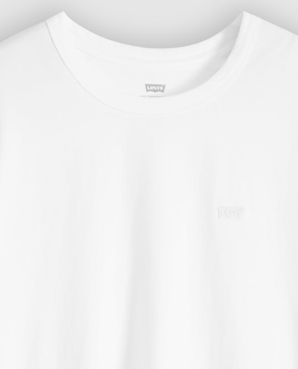 T-shirt de Manga Curta com Decote Redondo Branco-6