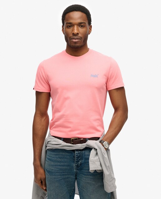 Imagen 0 de Camiseta de hombre de algodón orgánico bordada con el logotipo Vintage Logo