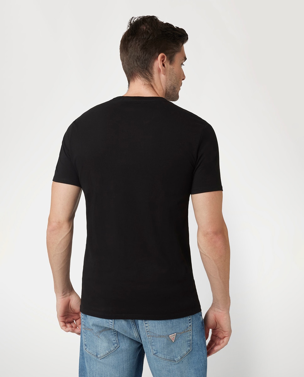T-shirt de Manga Curta Preto-2