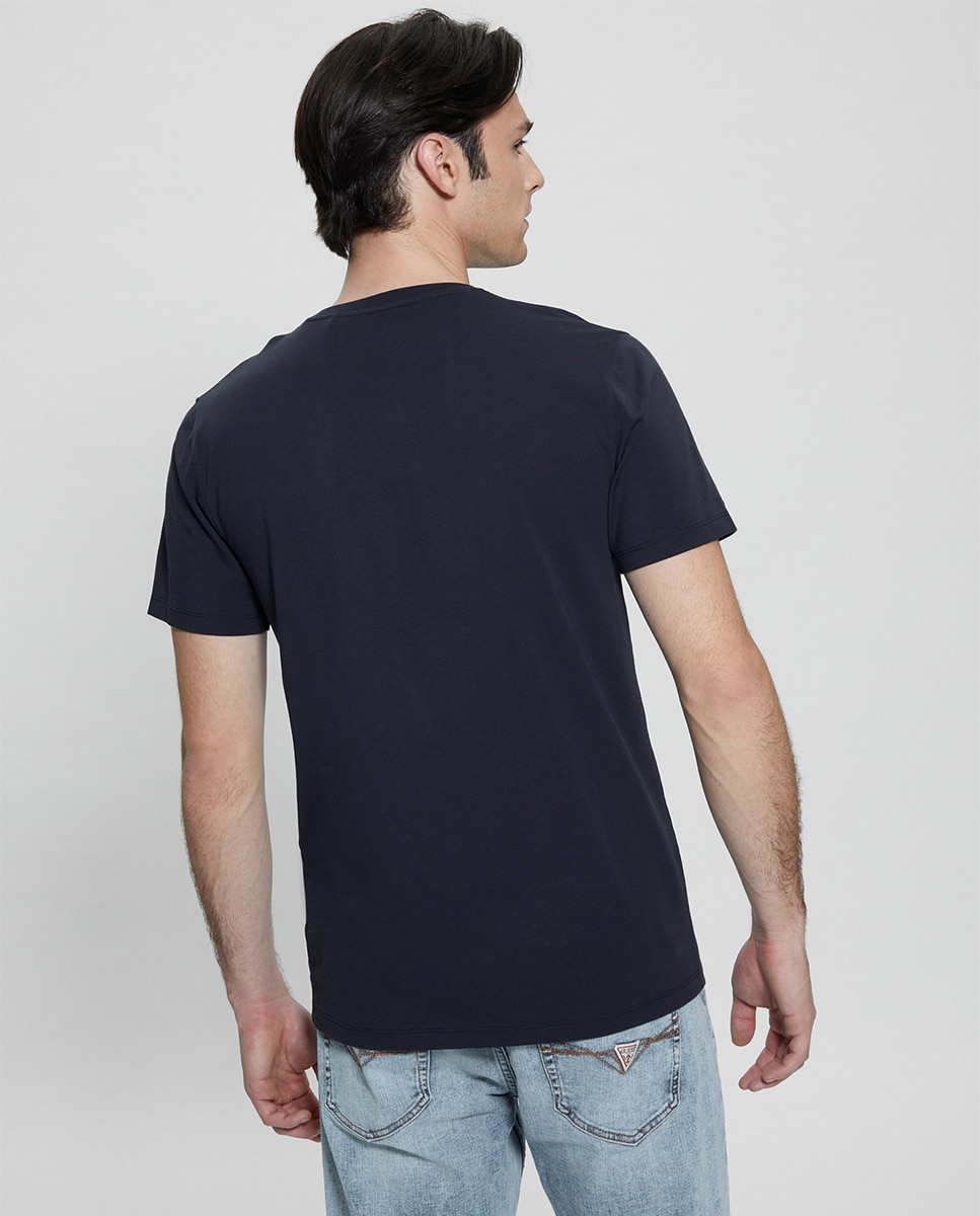 Camiseta de manga corta de hombre - Guess - Azul marino Azul marino-2