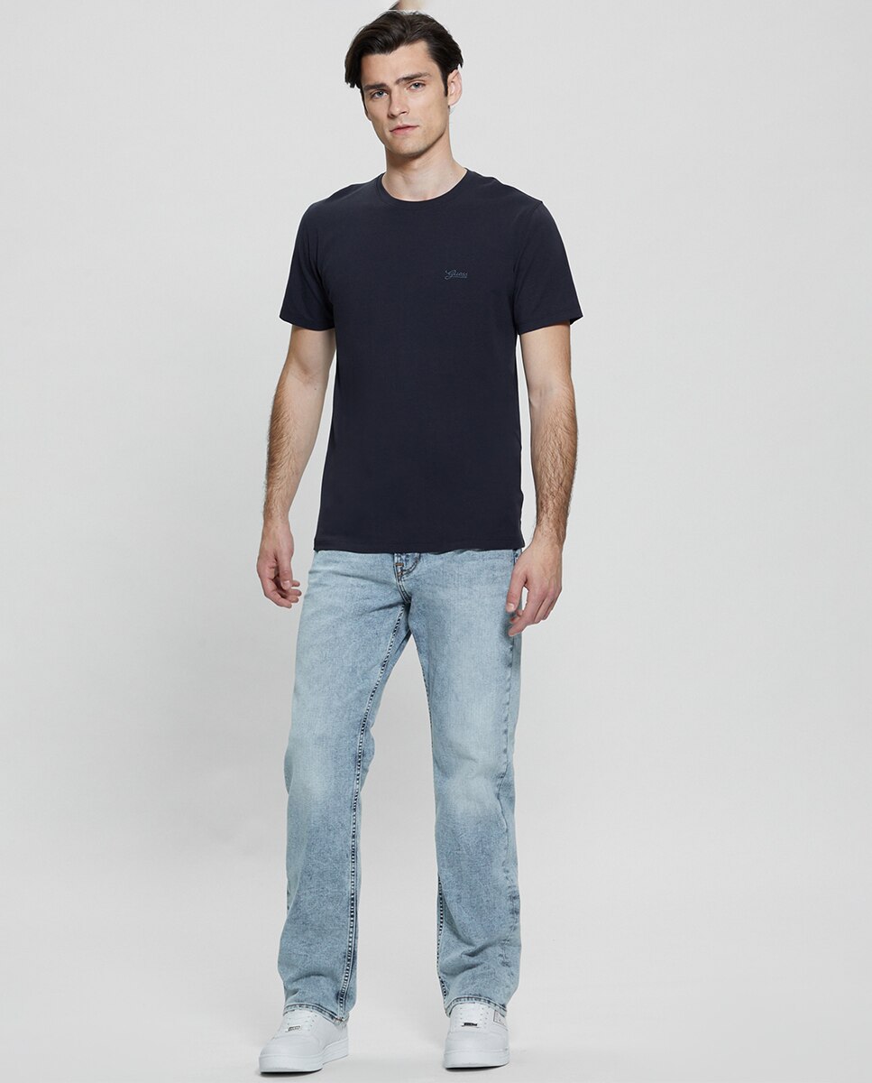 Camiseta de manga corta de hombre - Guess - Azul marino Azul marino-5
