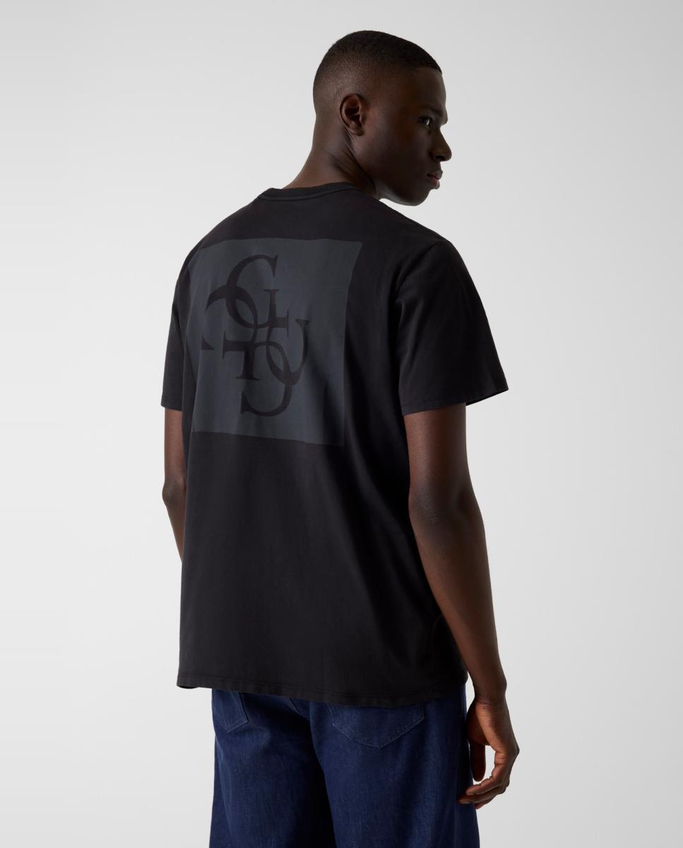 T-shirt de Manga Curta Preto-2