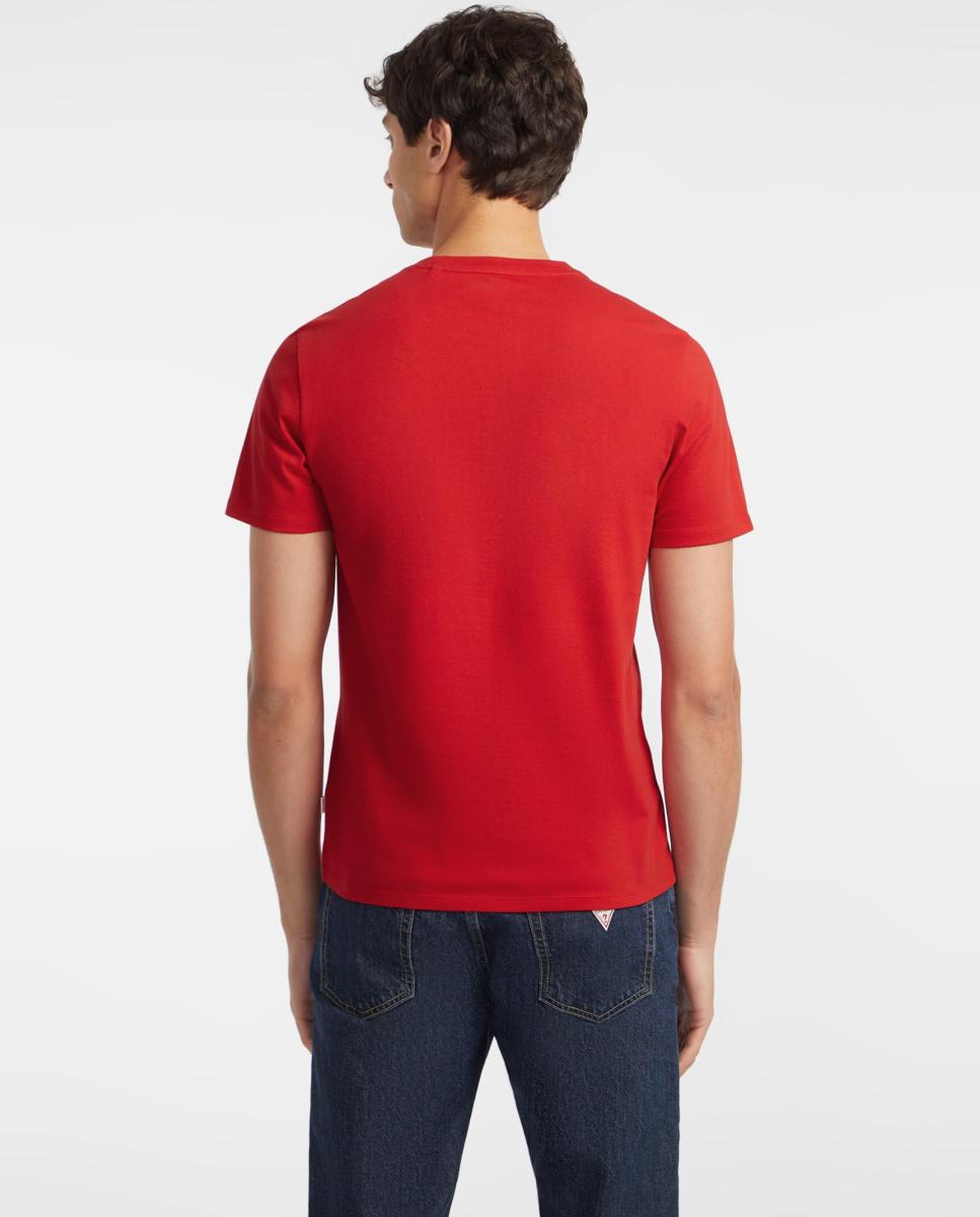 T-shirt com Manga Curta Vermelho-2
