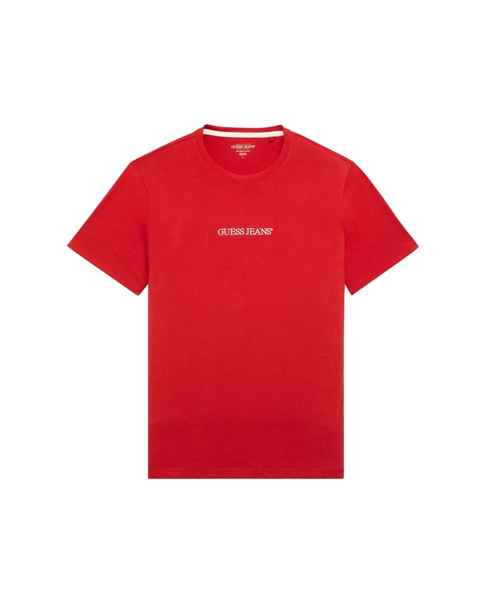 T-shirt com Manga Curta Vermelho-4