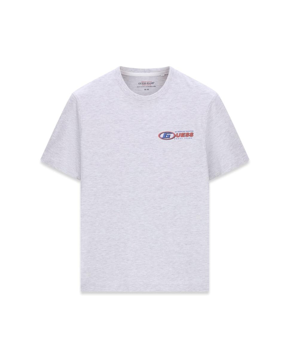 T-shirt com Manga Curta Cinzento-claro-4