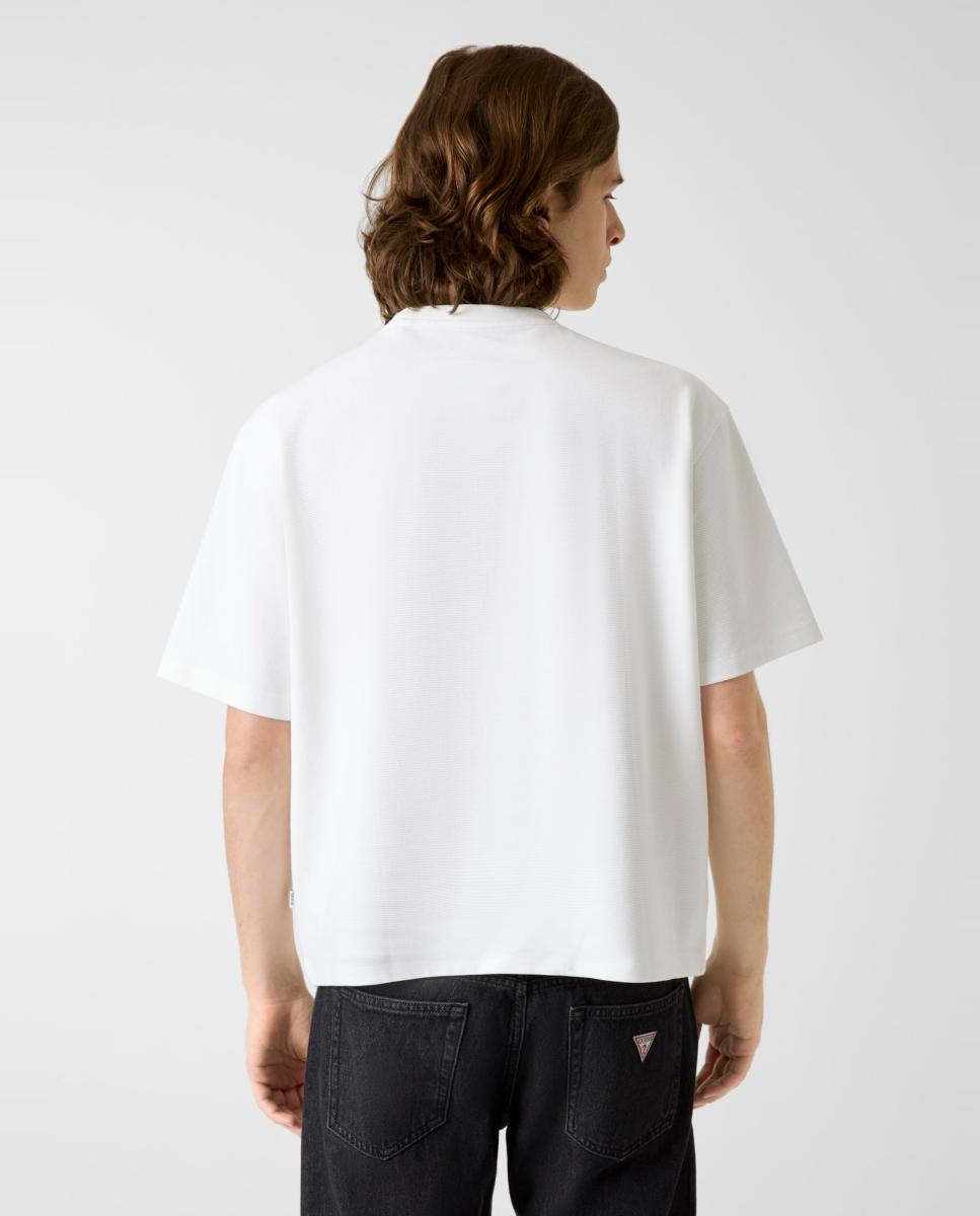 T-shirt com Manga Curta Branco-2