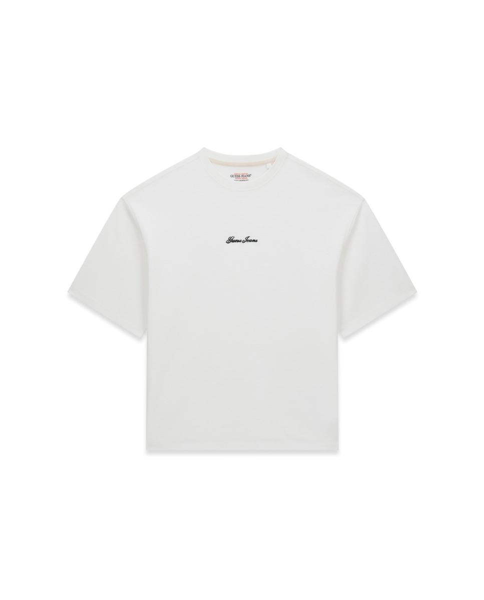 T-shirt com Manga Curta Branco-4