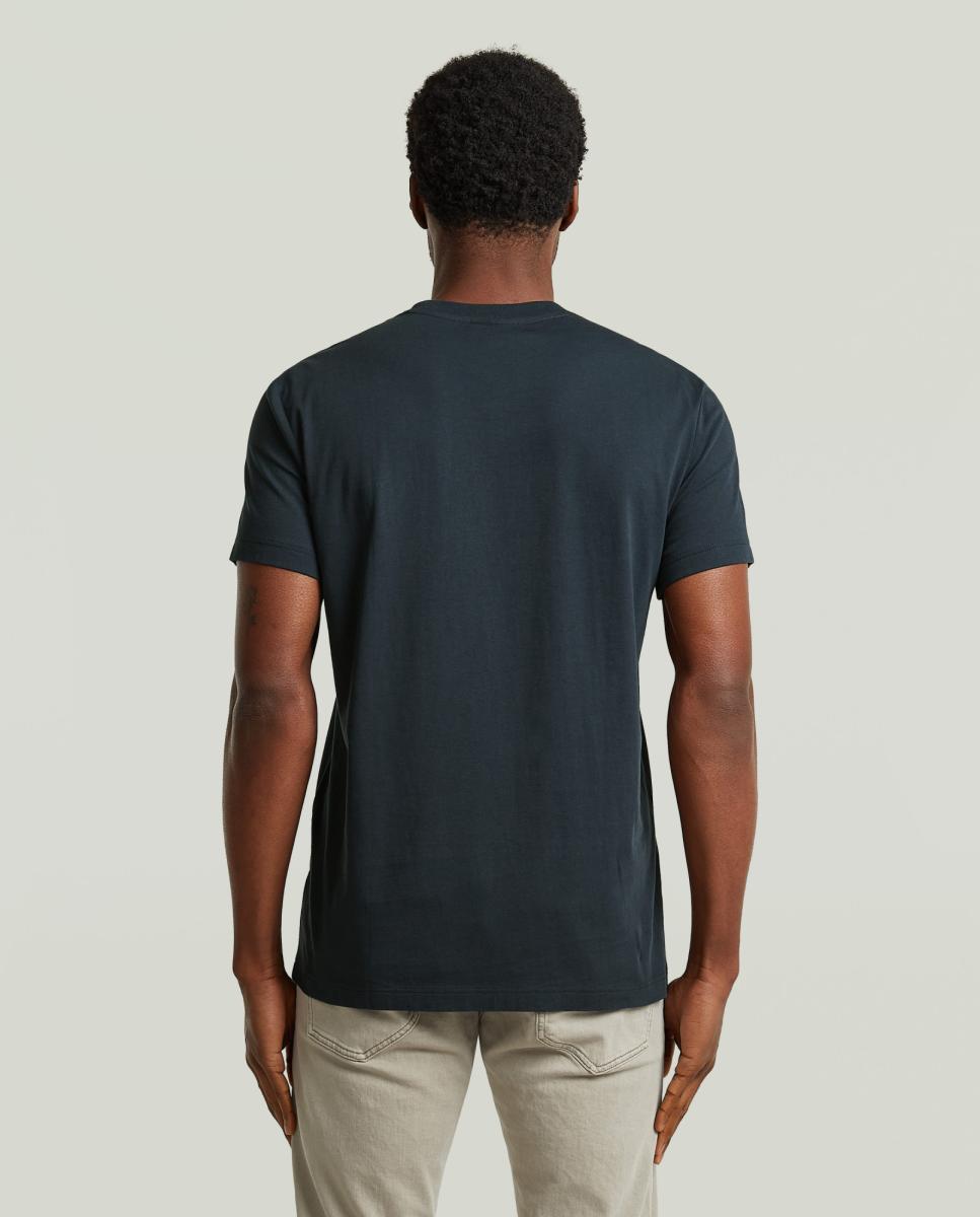 Imagen 2 de Camiseta de hombre blanca manga corta - G-Star - Azul Azul