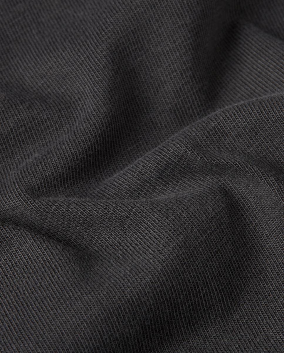T-shirt Larga de Manga Curta Preto-5